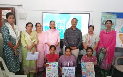 डा. सुरेश कुमार गुप्ता की अध्यक्षता में एवं हिंदी प्रध्यापिका श्रीमती अनिल कुमारी के नेतृत्व में हिंदी दिवस के उपल्क्ष में नारा लेखन प्रतियोगिता और पोस्टर मेकिंग  प्रतियोगिता का आयोजन किया गया ।