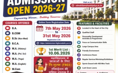 🎓 Admission Open 2026-27 | Sanatan Dharam Mahila Mahavidyalaya, Hansi 🌟 Empowering Women, Building Tomorrow! 🌟
